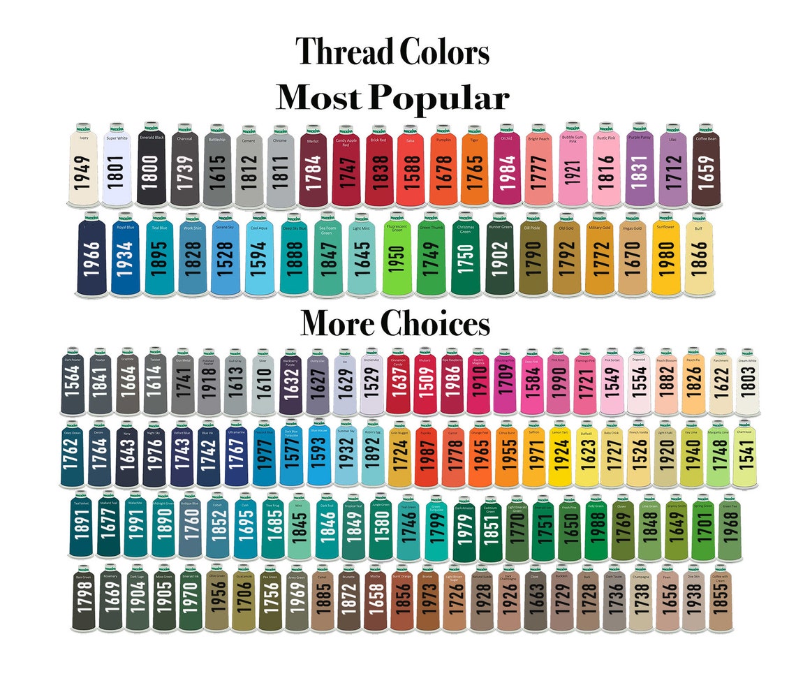 Premium embroidery thread in a full range of colours