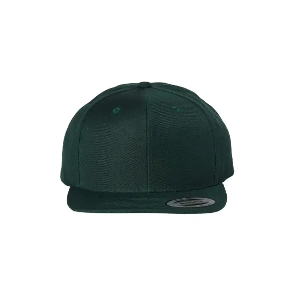 YuPoong Wool Blend Flat Bill Snapback Cap 6089M