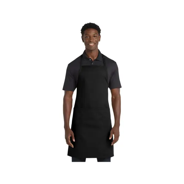 Port Authority Easy Care Extra Long Bib Apron with Stain Release