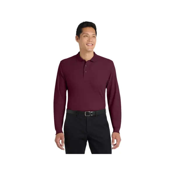 Port Authority Long Sleeve Silk Touch Polo