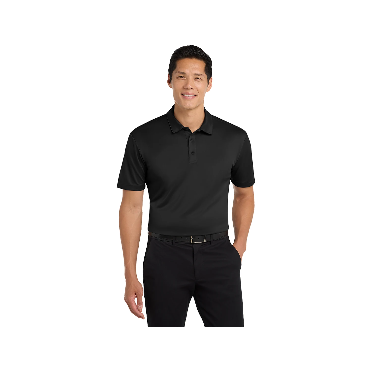 Port Authority Silk Touch Performance Polo - Black