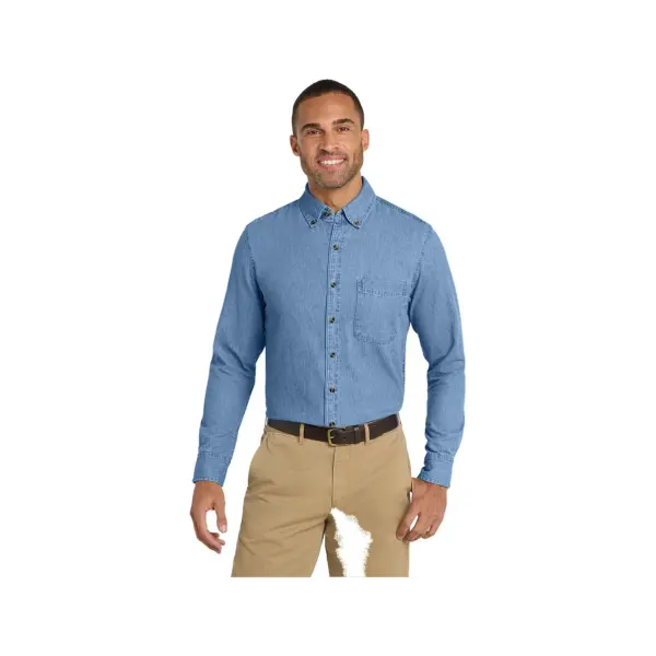 Port & Company Long Sleeve Value Denim Shirt