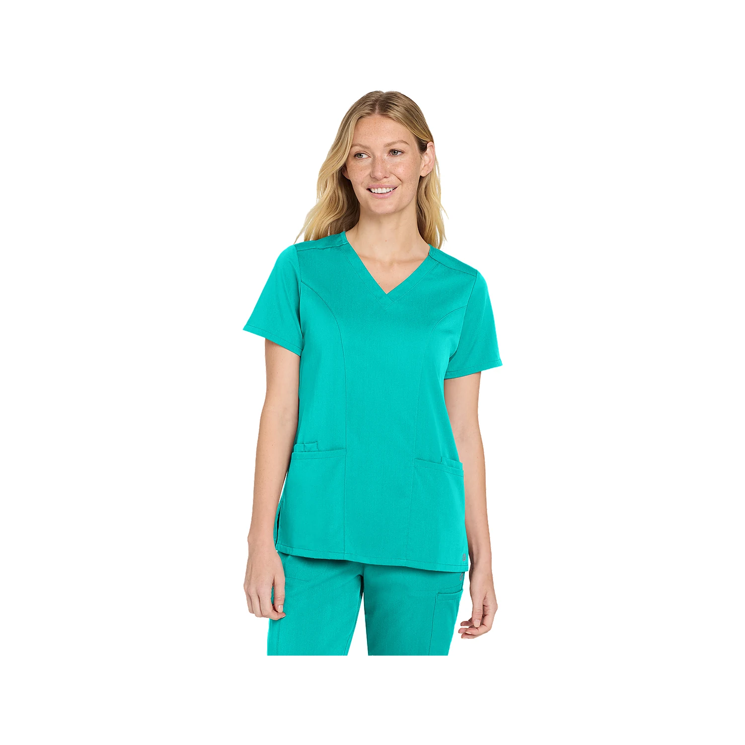 WonderWink Women's Premiere Flex V-Neck Top WW4168 - Teal